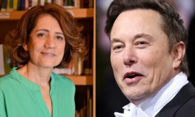 Miriam Leitão e Elon Musk - Foto Reprodução do Twitter