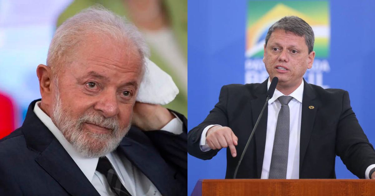 Tarcísio critica Lula por ausência em assinatura de obra