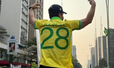 Pablo Marçal faz aparição surpresa durante manifestação na Avenida Paulista