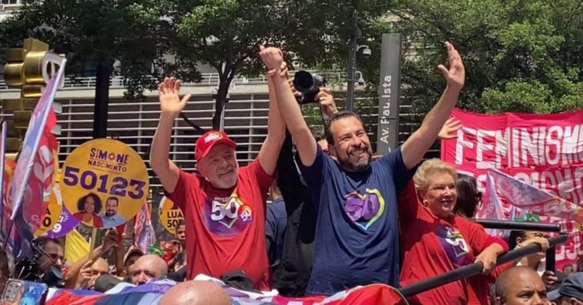 Em discurso com Boulos, Lula ataca Marçal e Bolsonaro