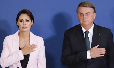 Bolsonaro considera Michelle um nome forte para a Presidência; veja vídeo