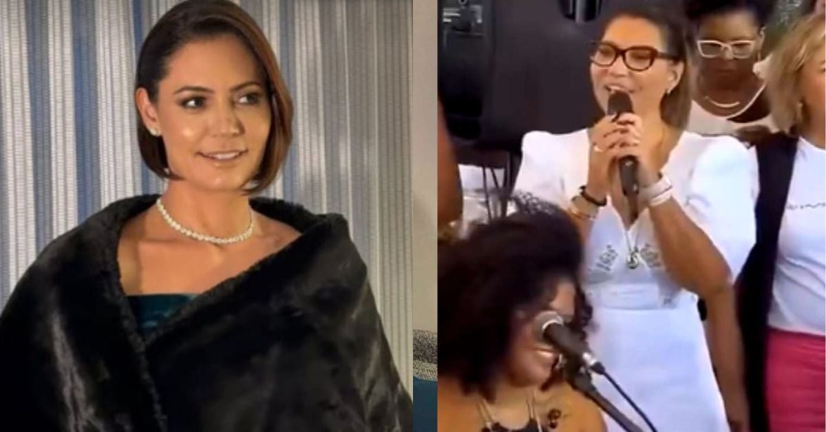 Enquanto Michelle brilha nos EUA, Janja é destaque por mais uma gafe (veja o vídeo)